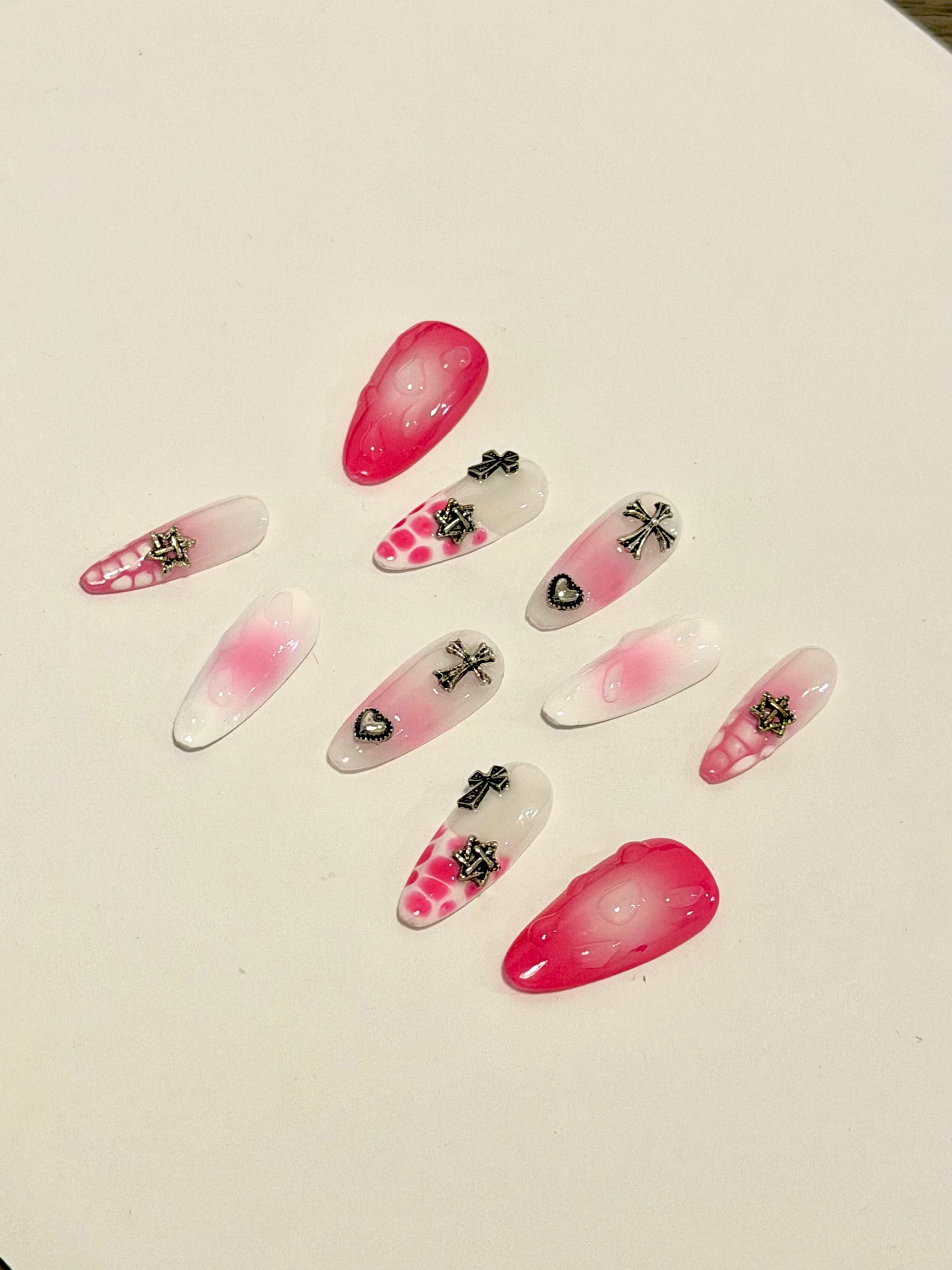 Cross of Love – Faith-Inspired Press-On Nails