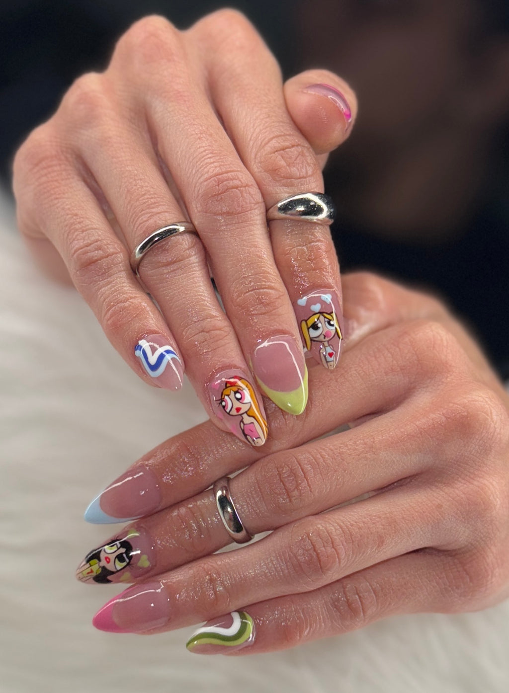 Cartoon Character Customizable Press-On Design