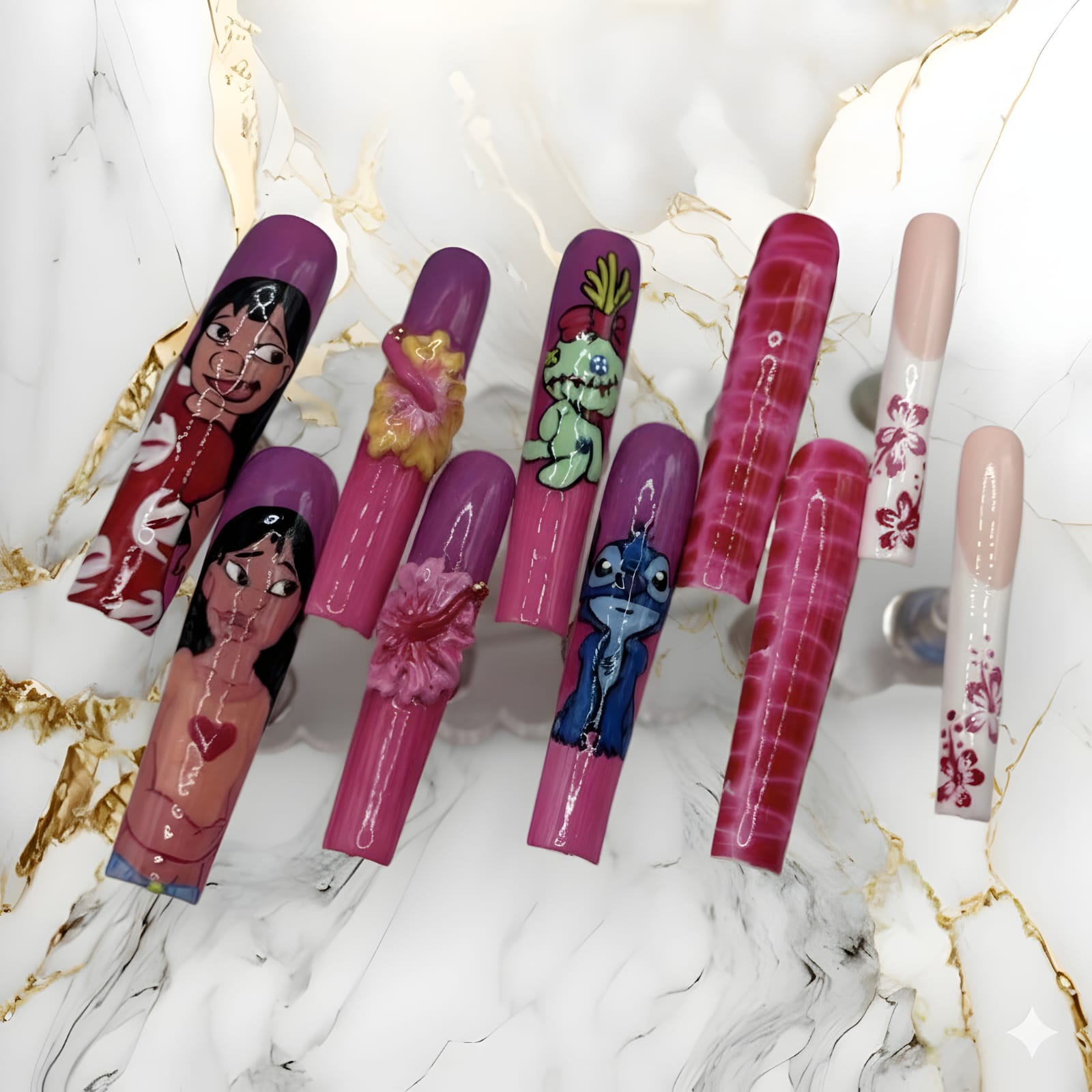 Cartoon Character Customizable Press-On Design