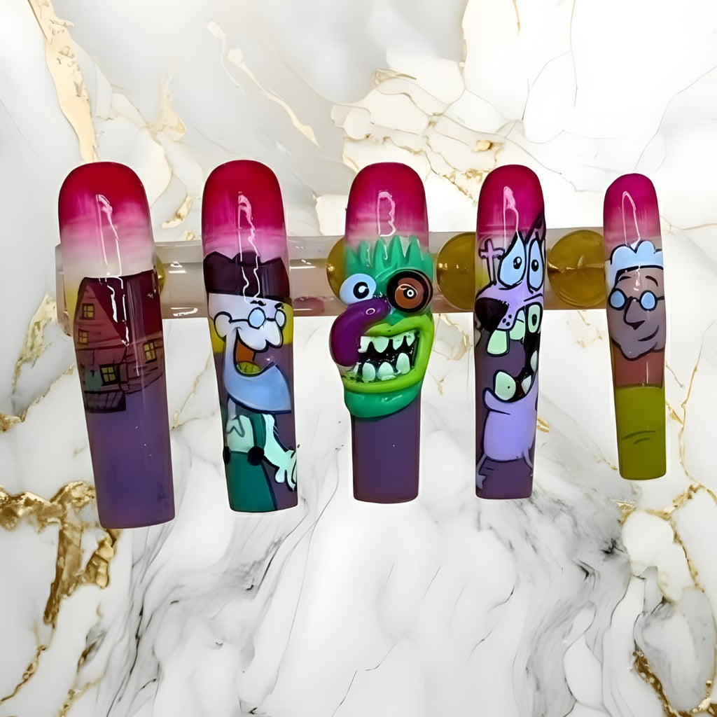 Cartoon Character Customizable Press-On Design