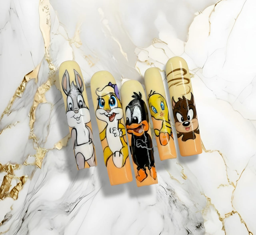 Cartoon Character Customizable Press-On Design