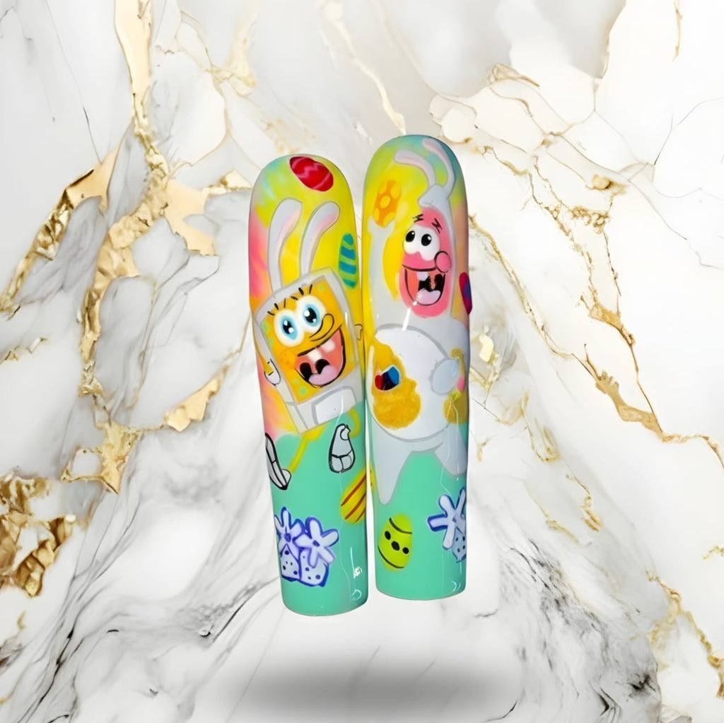 Cartoon Character Customizable Press-On Design