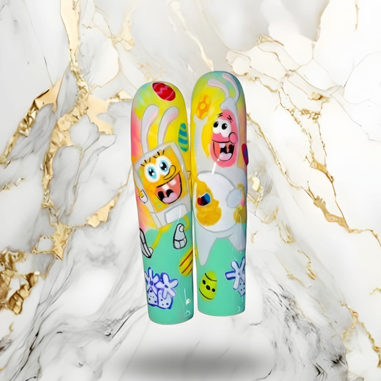 Cartoon Character Customizable Press-On Design